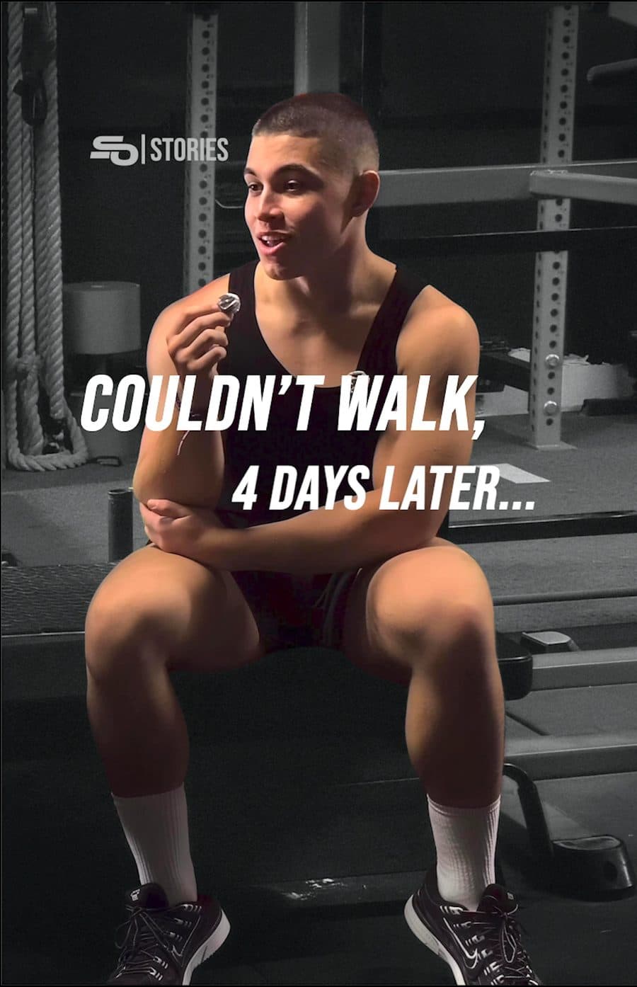 STNDOUTS Stories: couldn't walk, 4 days later